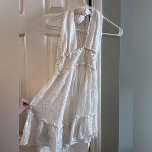 White womens dress